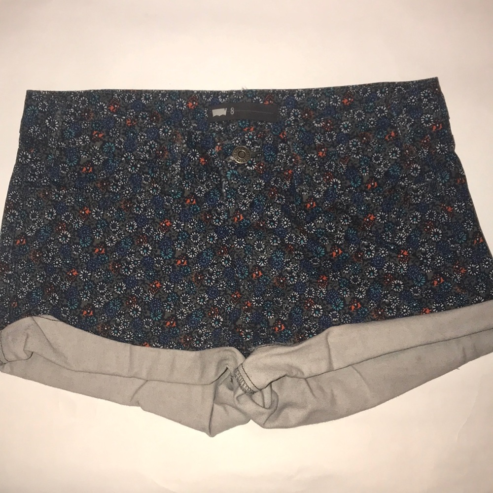 Levi’s floral denim shorts